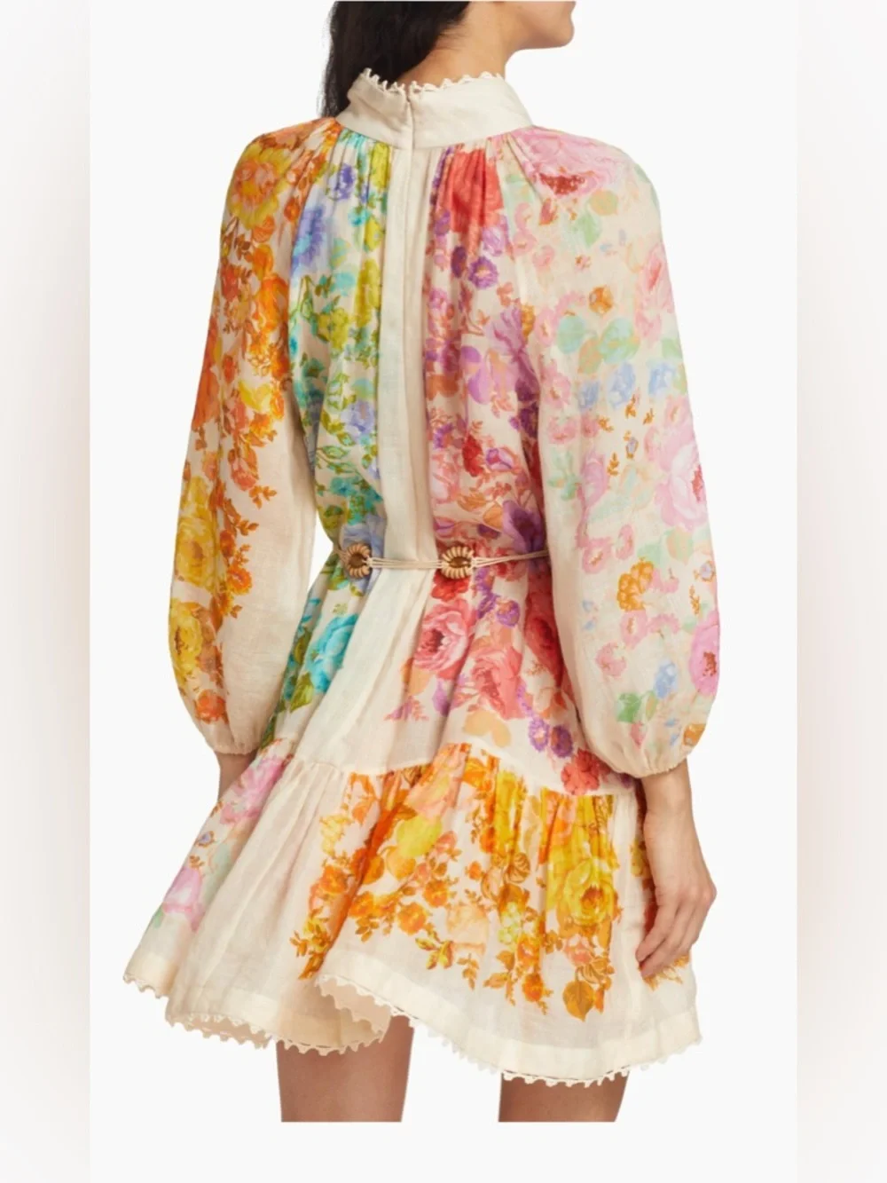 NWT $795 Zimmermann Raie Lantern Minidress
Size AU OP, US 2P - Picture 4 of 17